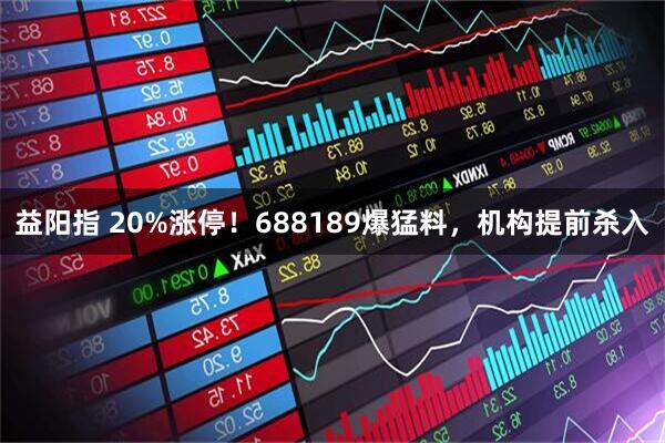 益阳指 20%涨停！688189爆猛料，机构提前杀入