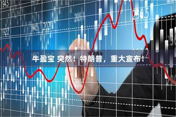 牛盈宝 突然！特朗普，重大宣布！