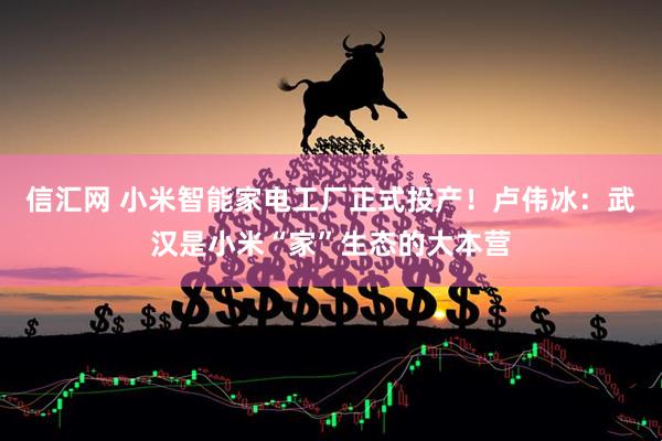 信汇网 小米智能家电工厂正式投产！卢伟冰：武汉是小米“家”生态的大本营